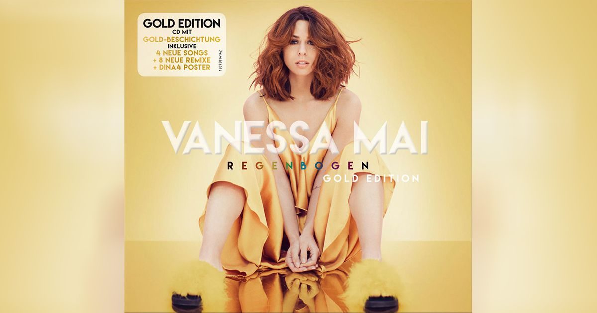 Vanessa Mai – die „Regenbogen Gold Edition“ des #1-Albums erscheint am 12. Januar mit 4 neuen Songs und 8 neuen Remixen